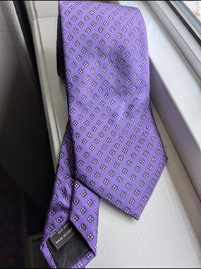 Canali Purple Silk Tie
